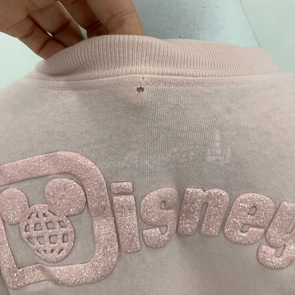 Disney Parks Walt Disney World Spirit Jersey Girls XL Pink Long Sleeve *READ